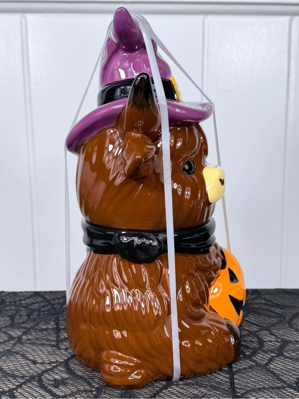 NEW Highland Cow Witch Halloween Cookie Jar